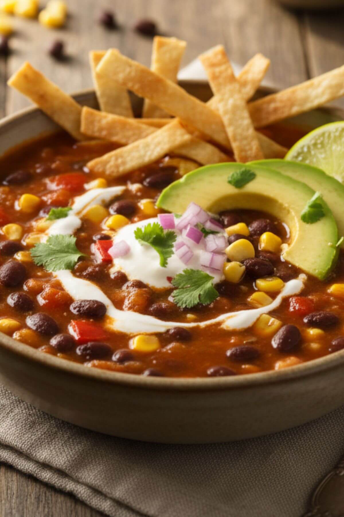 Quick & Easy Vegan Black Bean Tortilla Soup: Healthy & Hearty Meal